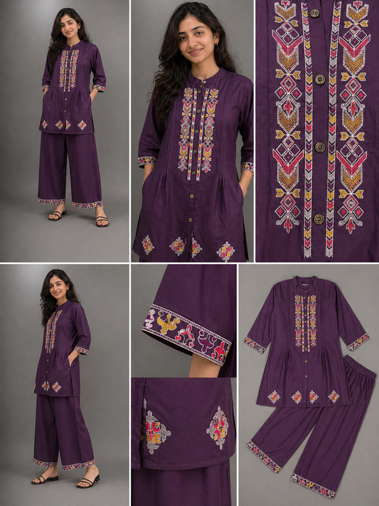 Embroidered Cord-Set