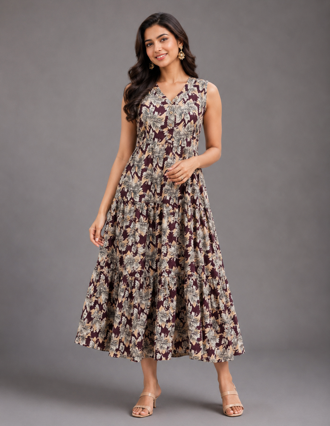 Sleeve Less Frock