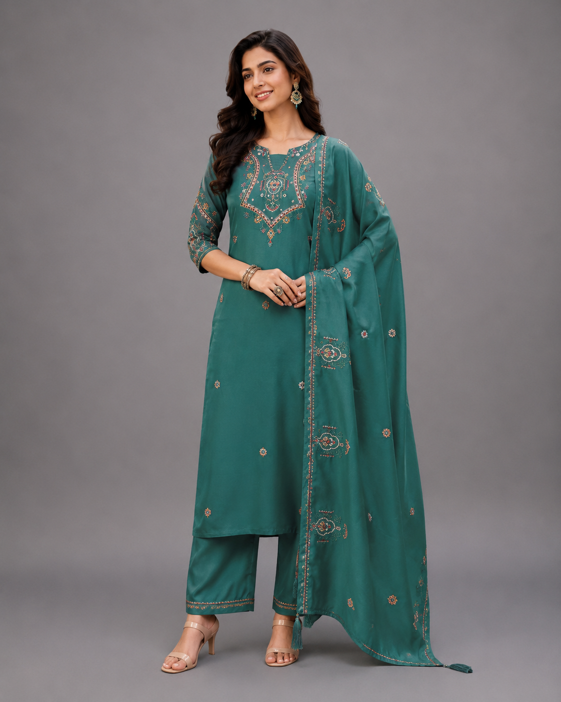 Kurta Pant  Set with Dupatta