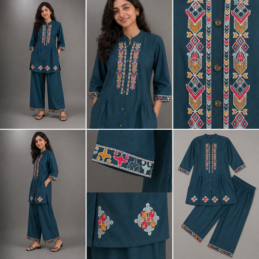 Embroidered Cord-Set
