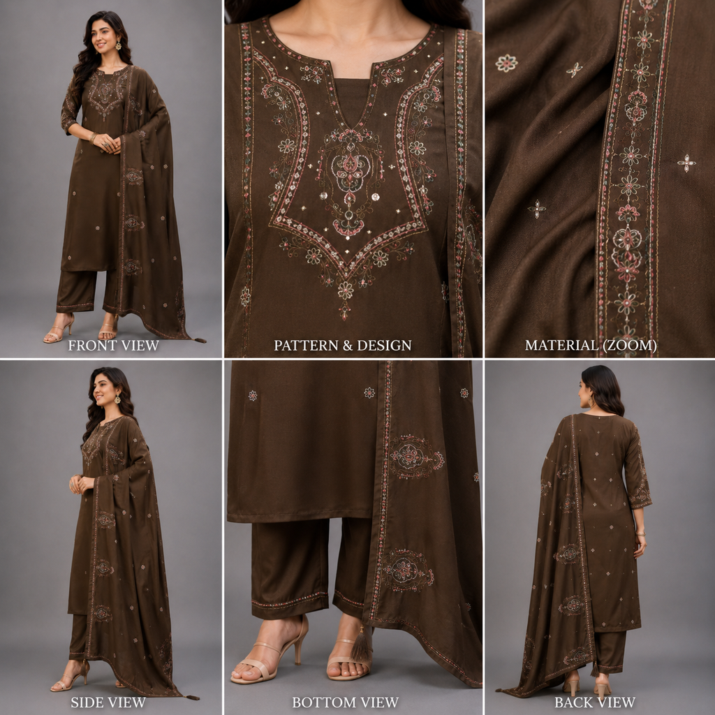 Kurta Pant Set with Dupatta