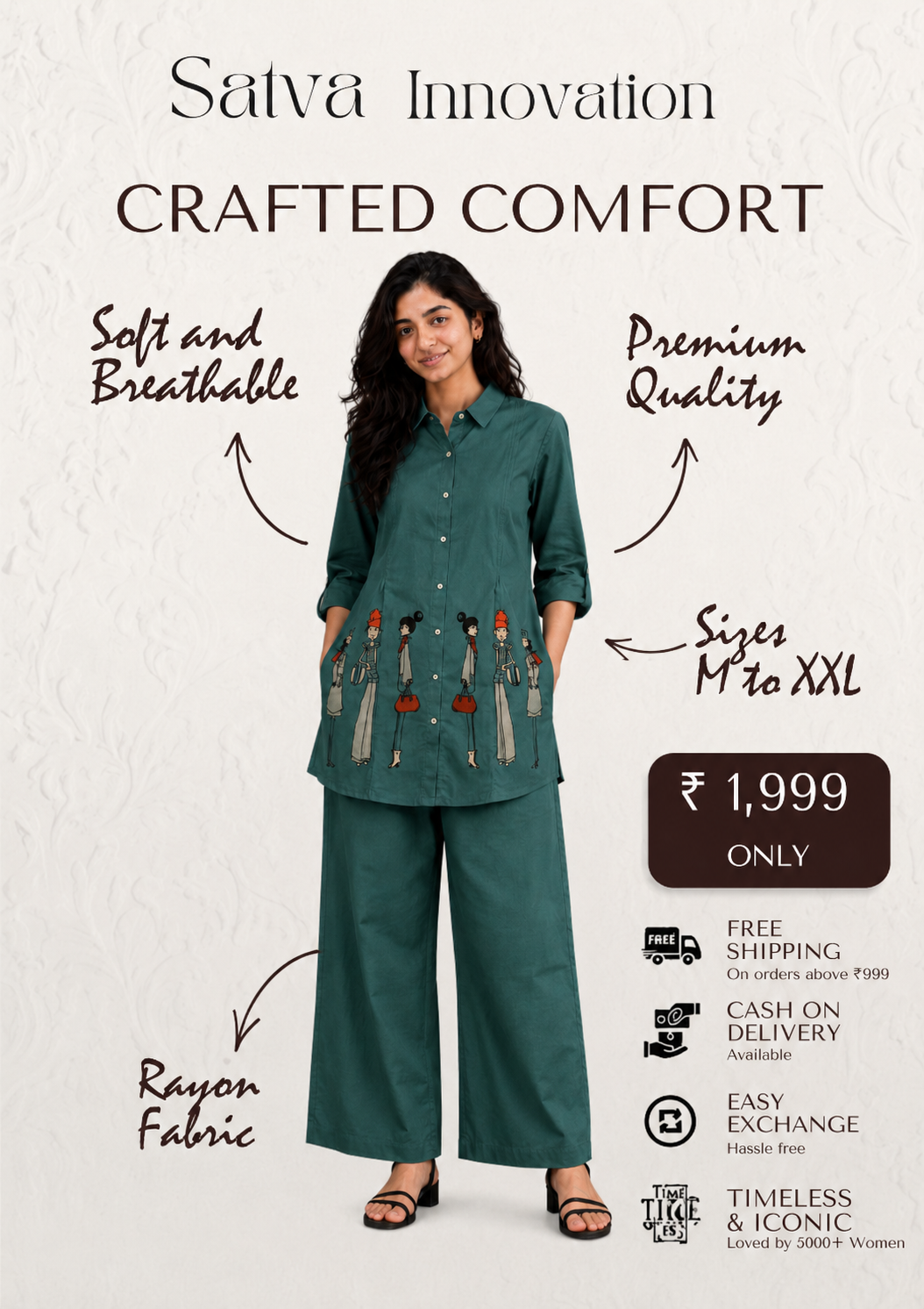 Green Printed Co-ord Set