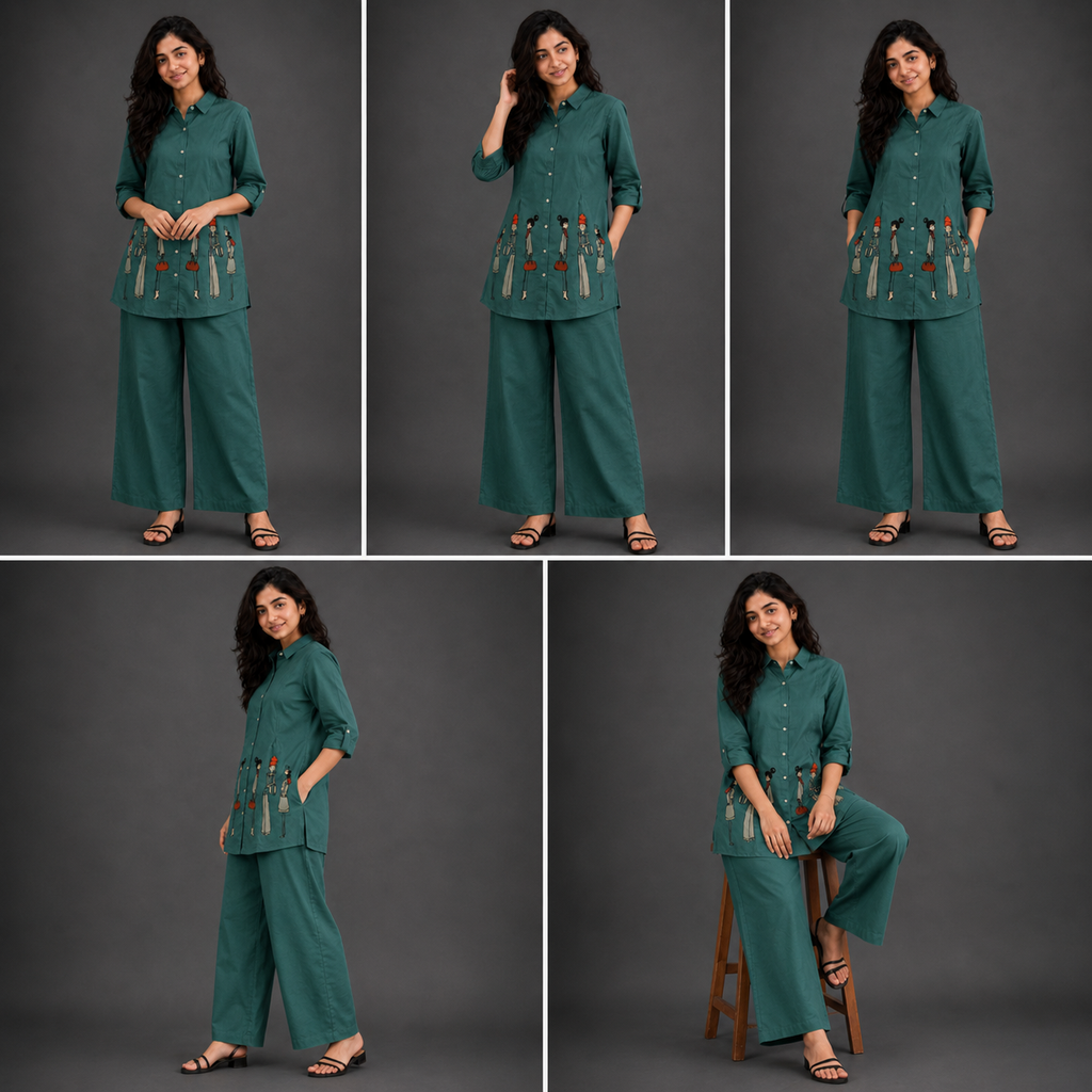 Green Printed Co-ord Set