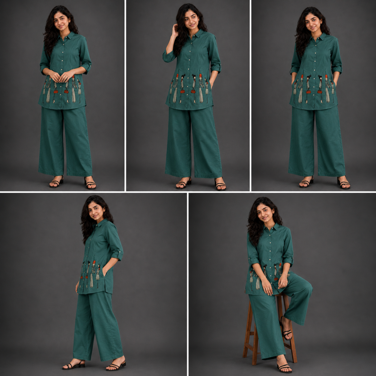 Green Printed Co-ord Set